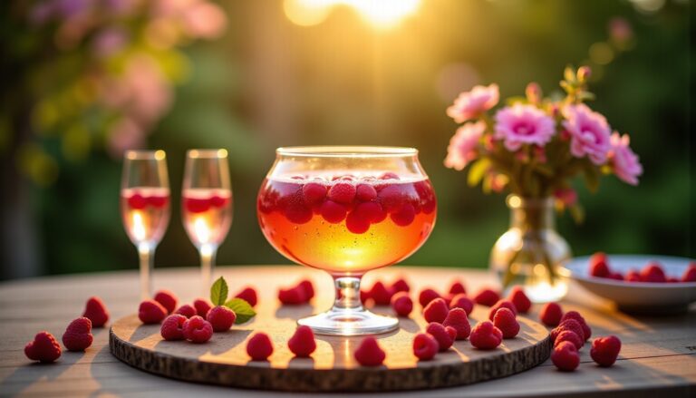Soupe de champagne aux framboises : une recette simple et fraîche pour épater vos invités