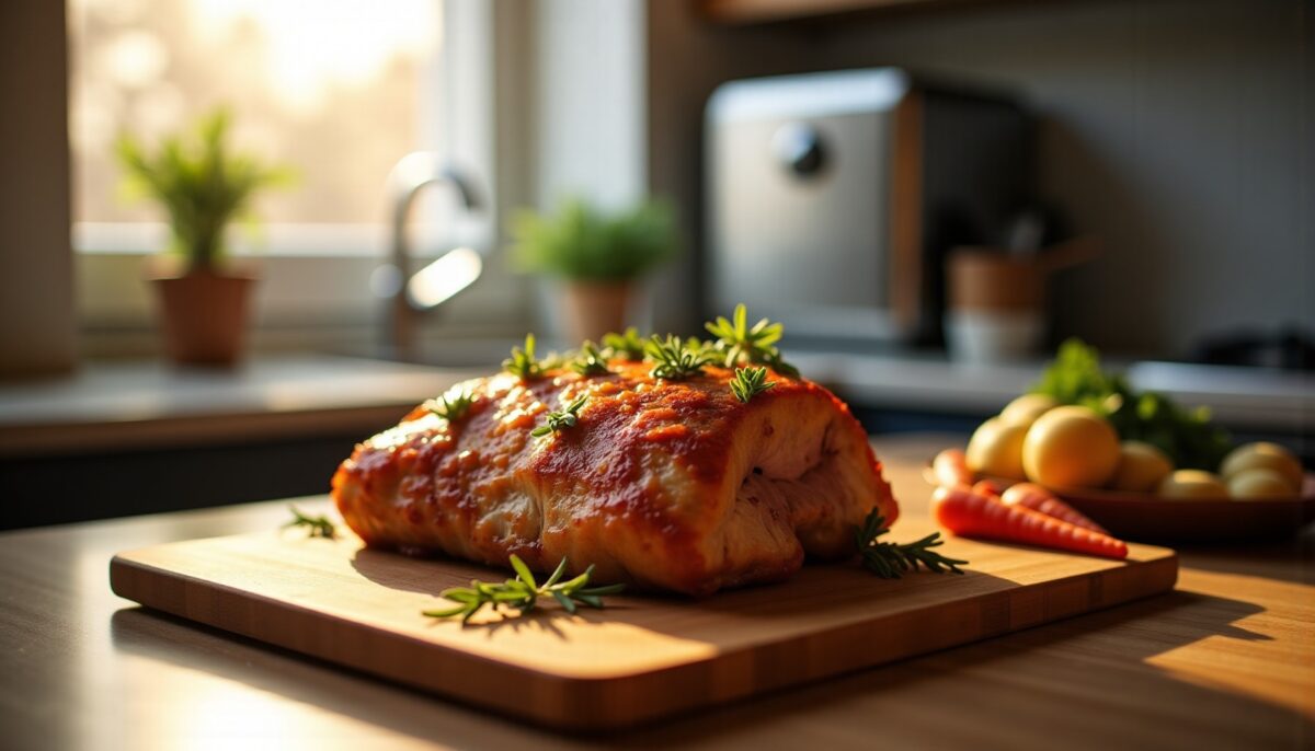 Rôti de porc à l'air fryer : recette simple et cuisson express