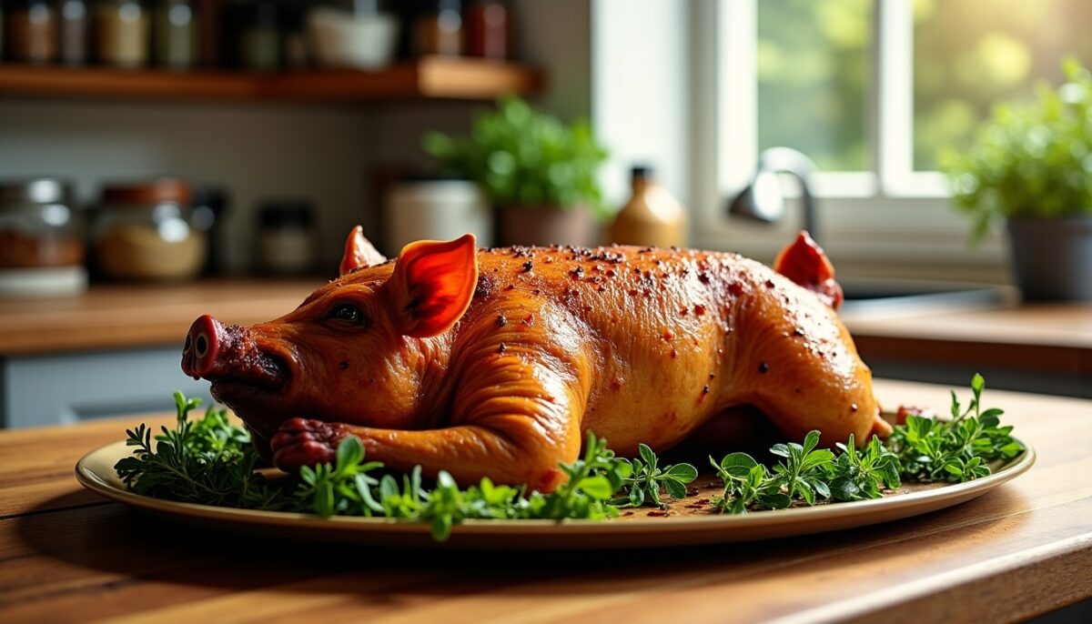 Porcelet rôti au four : une recette facile et pleine de saveurs