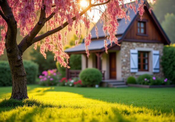 Saule crevette : quelle distance idéale respecter entre la maison et sa plantation ?
