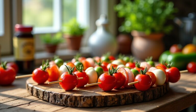 Brochettes apéritives : recettes simples et savoureuses pour régaler vos convives