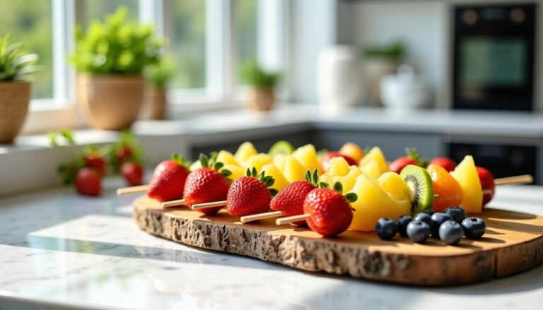Brochettes de fruits : astuces pratiques pour les préparer à l’avance avec succès