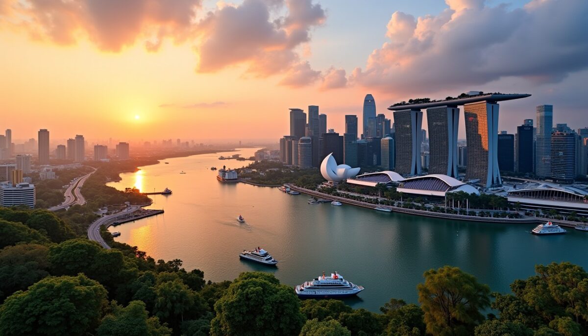 Singapour sur la carte mondiale : localisation stratégique et faits essentiels