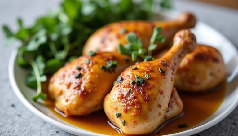 Délicieuse recette facile de cuisses de poulet au four croustillantes