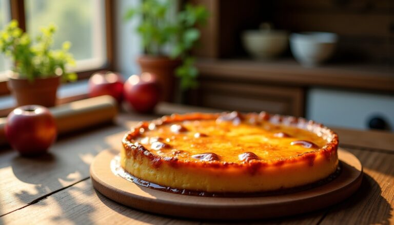 Recette facile et traditionnelle du gâteau flan aux pommes de grand-mère